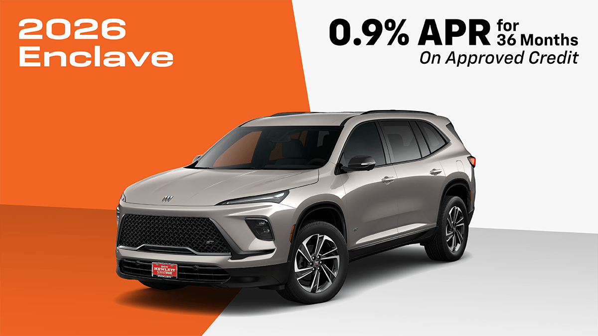 2026 Enclave 0.9% for 36 Mo.