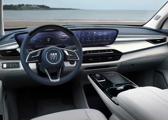 2026 Buick Envision Avenir interior cockpit and quilted seating