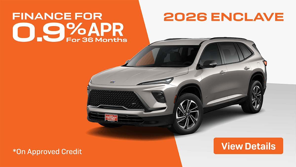 2026 Enclave 0.9% for 36 Mo.