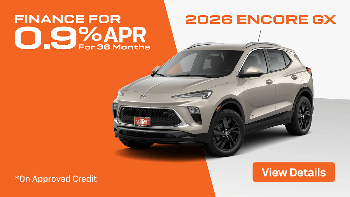 2026 Encore GX 0.9% for 36 Mo.